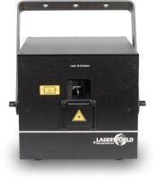 Laserworld Cube 7, 7000mW Laser, akkubetrieben, Bluetooth-APP, DMX, Stand-Alone (Musik), ILDA