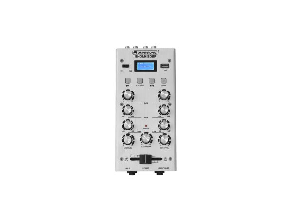 Omnitronic GNOME-202P Mini-Mixer silber