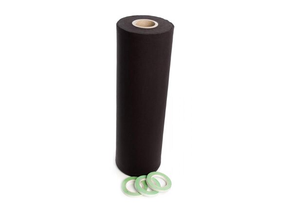 Admiral Molton Skirting, schwarz, 160g/m², B: 0.73m