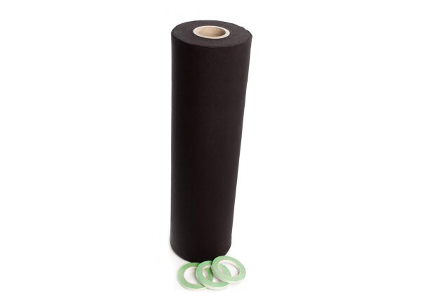 Admiral Molton Skirting, schwarz, 160g/m², B: 0.8m