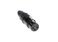 Admiral XLR 3pol Stecker 5er SET, female, schwarz