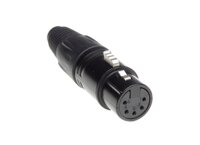 Admiral XLR 5pol Stecker 5er SET, female, schwarz