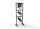 Admiral Freedom Floor Rack Set, schwarz, 200x50cm, RIPFKLS86