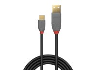 Lindy 36886 USB-Kabel, 1.0m, Anthra Line, USB A 2.0, USB...