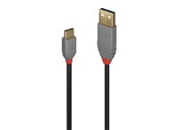 Lindy 36887 USB-Kabel, 2.0m, Anthra Line, USB A 2.0, USB...