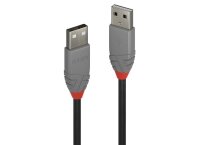 Lindy 36690 USB-Kabel, 0.2m, Anthra Line, USB A 2.0, USB...