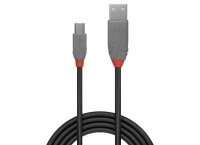 Lindy 36721 USB-Kabel, 0.5m, Anthra Line, USB A 2.0, USB...