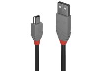 Lindy 36721 USB-Kabel, 0.5m, Anthra Line, USB A 2.0, USB...