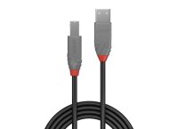 Lindy 36670 USB-Kabel, 0.2m, Anthra Line, USB A 2.0, USB...