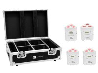 Eurolite Set 4x AKKU TL-3 TCL weiß + Case mit...