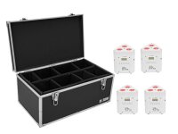 Eurolite Set 4x AKKU TL-3 TCL white + Case TDV-1