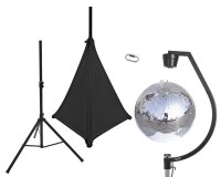 Eurolite Set Spiegelkugel 50cm mit Stativ und Segel schwarz