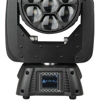 Infinity iW-741 RDM, RGBW Washlight, elektronischer Zoom, 7x 40 Watt RGBW-LED