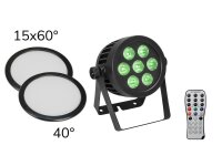 Eurolite Set LED IP PAR 7x9W SCL Spot + 2x...