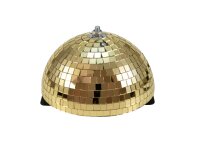 Eurolite Half Mirror Ball 20cm gold motorized