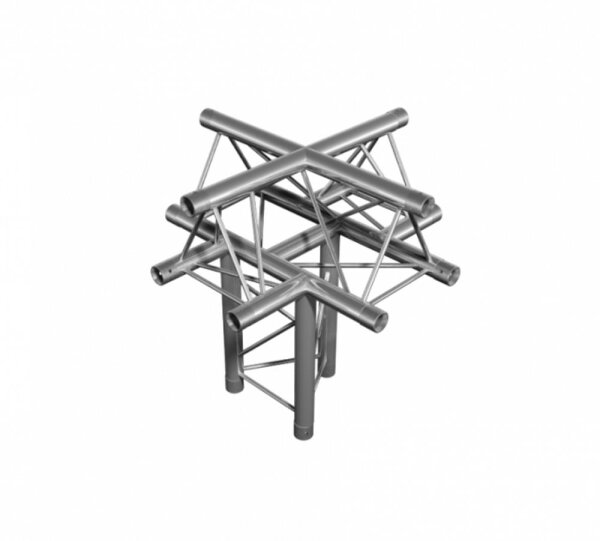 Duratruss DT 23/2-C52-XU, 5-Weg Ecke oben, X-joint + up