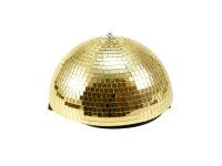 Eurolite Half Mirror Ball 30cm gold motorized