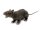 Ratte, lebensecht mit Fell 30cm