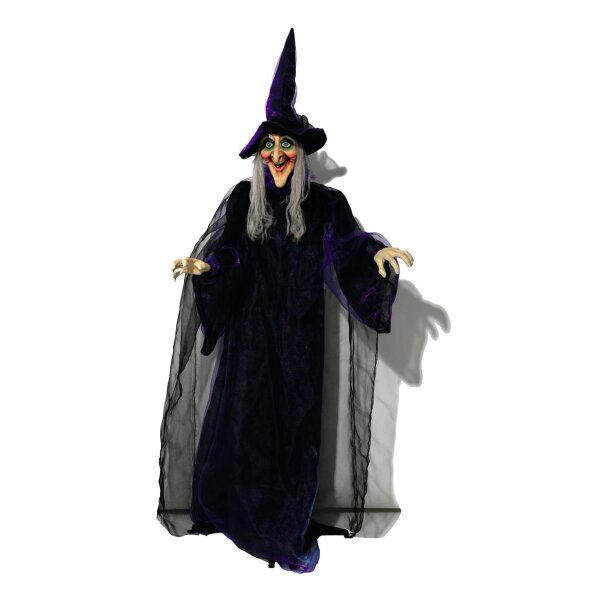 Halloween figure Witch, animated 175cm