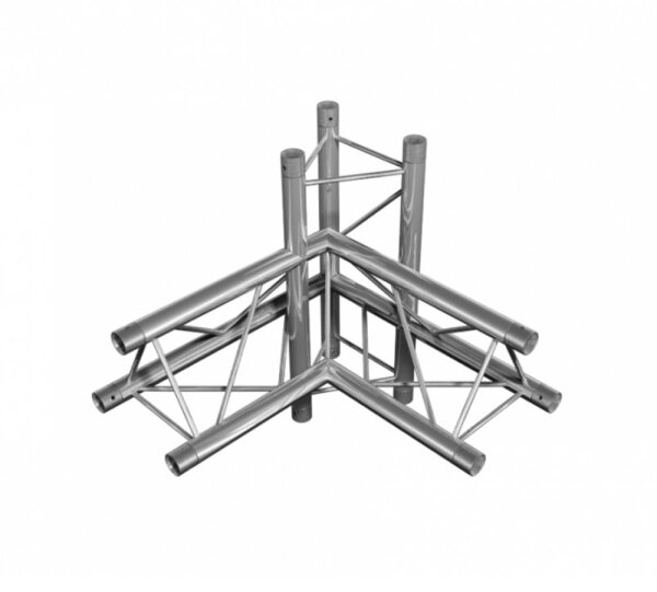 Duratruss DT 23/2-C44-LUD, 4-Weg Ecke links, 90° Ecke links + auf und ab, corner + up + down right