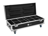 Roadinger Flightcase 8x AKKU UP-4 QuickDMX mit Ladefunktion