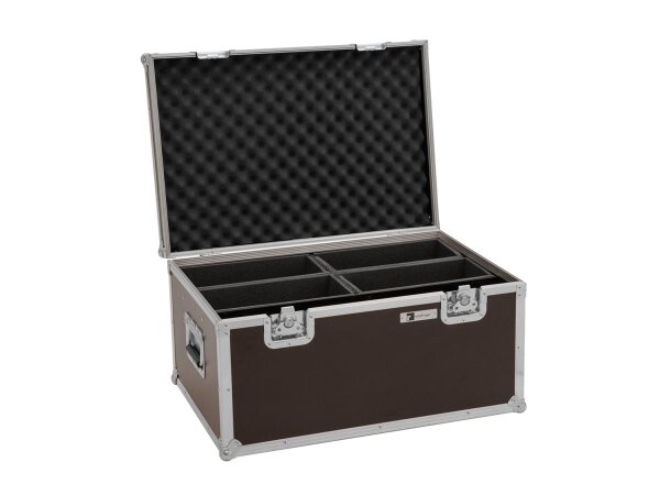 Roadinger Flightcase 4x LED 4/7C-12 Silent Slim Spot