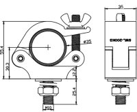 Duratruss DT Jr Clamp Pro 200kg Black
