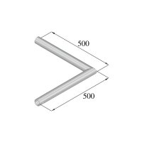 Duratruss DT 31/2-L90 2-Weg Ecke 90°, 50mm Rohr, incl. Verbinder