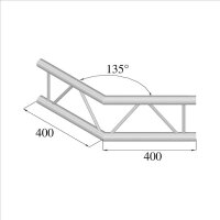 Duratruss DT 32/2-C23V-L135, 2-Weg Ecke 135° vertikal, 135° Corner 50 cm