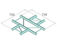 Alutruss Bilock BQ2-SPAC41H 4-Weg Kreuz sw