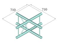 Alutruss Bilock BQ2-SPAC41V 4-Weg Kreuz sw