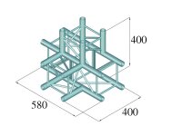 Alutruss Decolock DQ4-SPAT42 4-Way T-Piece bk