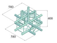 Alutruss Decolock DQ4-SPAT51 5-Weg Ecke sw