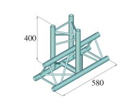 Alutruss Decolock DQ3-SPAT35 3-Weg T-Stück 90° sw