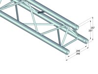 Alutruss Trilock 6082-250 3-Way Crossbeam