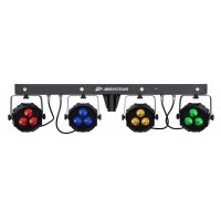 JB Systems Liveset 2, 4x RGB-Scheinwerfer mit 3x9 Watt,...