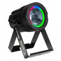 Briteq BT-Nonapixel, LED-Beam-Scheinwerfer, 1x 60 Watt CW/WW LED, 4/10/45 Grad Abstrahlwinkel, RGB-HALO-Effekt