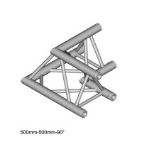 Duratruss DT 33/2-C21-L90, 2-Weg Ecke 90°, 90° Corner 50 cm