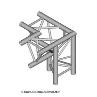 Duratruss DT 33/2-C34-LD, 3-Weg Ecke 90°, Corner + Down