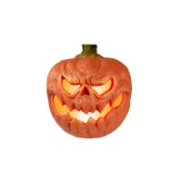 Halloween Kürbis, beleuchtet, 18cm