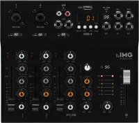 IMG Stageline MXR-4, 4-Kanal-Audio-Mischpult, DSP-Effekteinheit, MP3-Spieler und Bluetooth-Empfänger