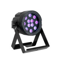 Magmatic Prisma Par 20, 12x 2 W UV LEDs, 20°, DMX 512-A (RDM), schwarz, IP65