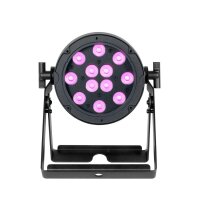 Magmatic Prisma Par 20, 12x 2 W UV LEDs, 20°, DMX 512-A (RDM), schwarz, IP65