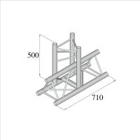 Duratruss DT 33/2-T35-T, 3-Weg T-Stück 90°,...