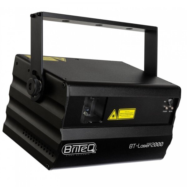 Briteq BT-LASER2000 RGB, 2000mW RGB-Laser, ILDA, DMX, SD-Card-Steuerung