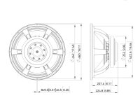 Lavoce SAF184.50 18" Subwoofer, Ferrit, Alukorb