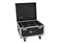 Roadinger Flightcase 4x AKKU IP PAR 7 QCL WDMX mit...