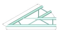 Alutruss Decolock DQ2-SPAC19H 2-Weg Ecke 45° schwarz