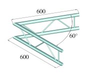 Alutruss Decolock DQ2-SPAC20V 2-Weg Ecke 60° schwarz