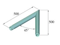 Alutruss Decolock DQ1-SC19 2-Weg-Ecke 45° schwarz